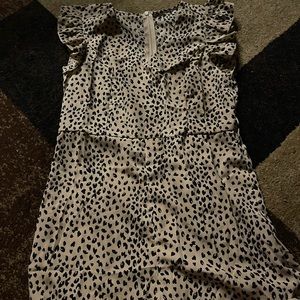 Cheetah print romper